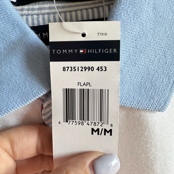 Tommy Hilfiger colorblock striped polo sz: M NWT - Picture 3 of 8